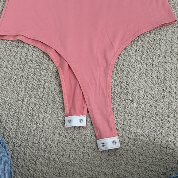 Coral Tie Strap Body Suit - Picture 5 of 6